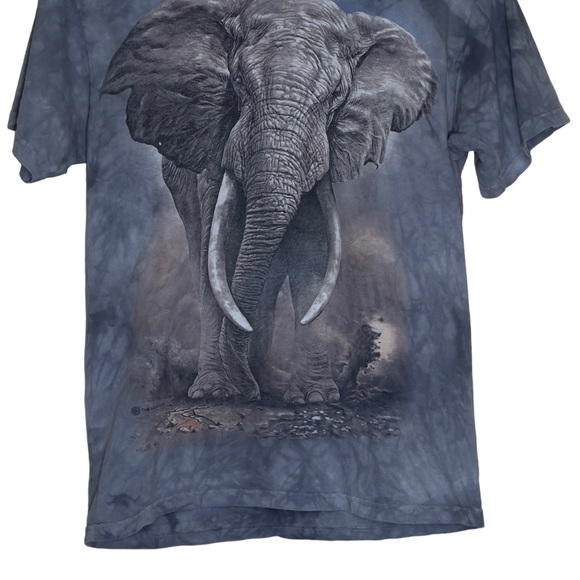 The Mountain Tie Dye Elephant 🐘 Size Medium Short Sleeve Tee - Picture 3 of 8